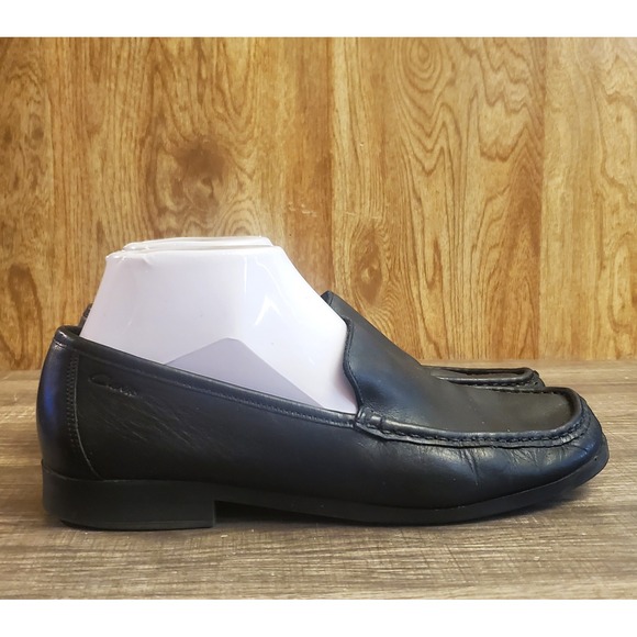 Clarks Slip On Loafer Shoes Women's Size 8 Black - Picture 1 of 12